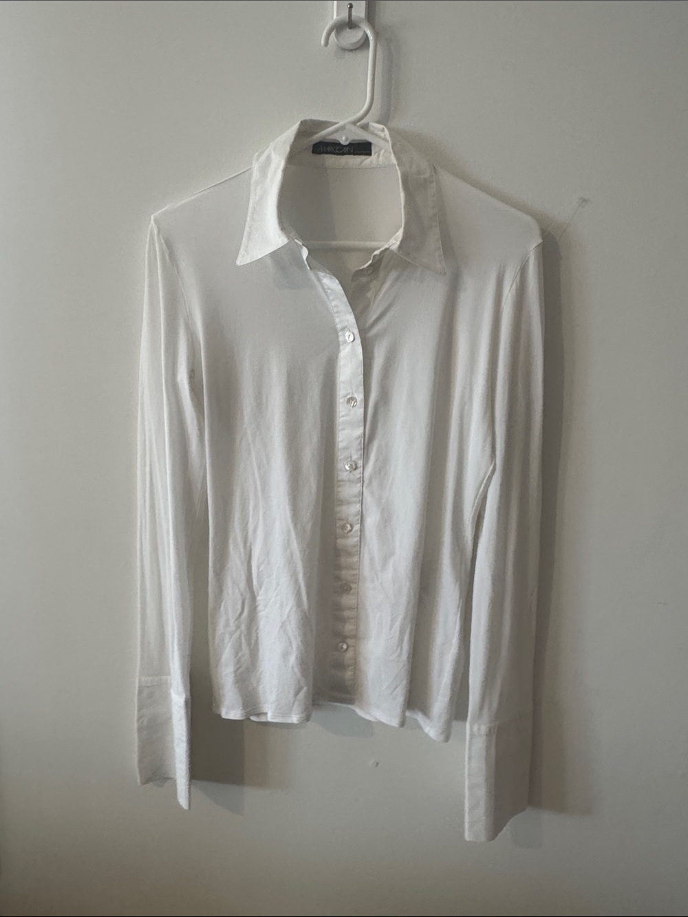 Marc Cain White Long-Sleeve Button-Down Shirt
